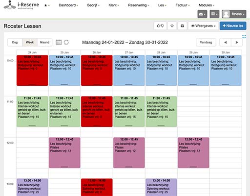 i-Reserve -Stundenplan